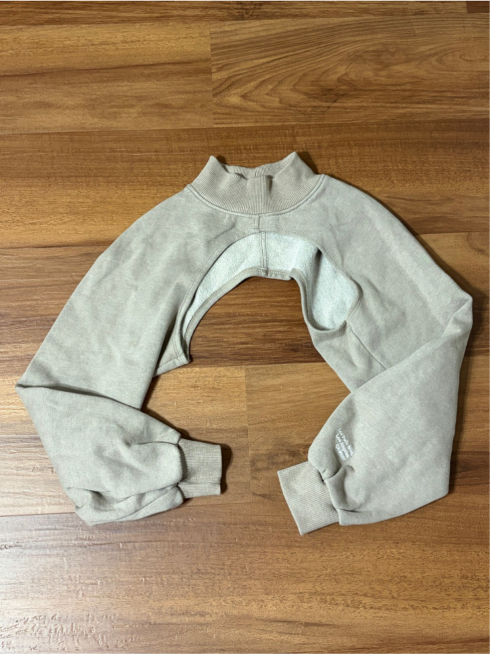 Zara cropped sweater Tan Size Small